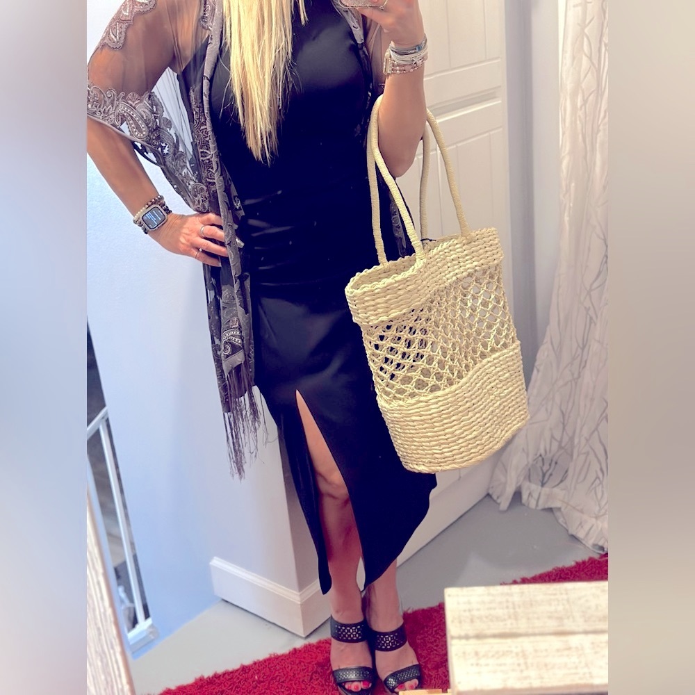 A NEW DAY; LONG BLACK MAXI , NWT (2 med)